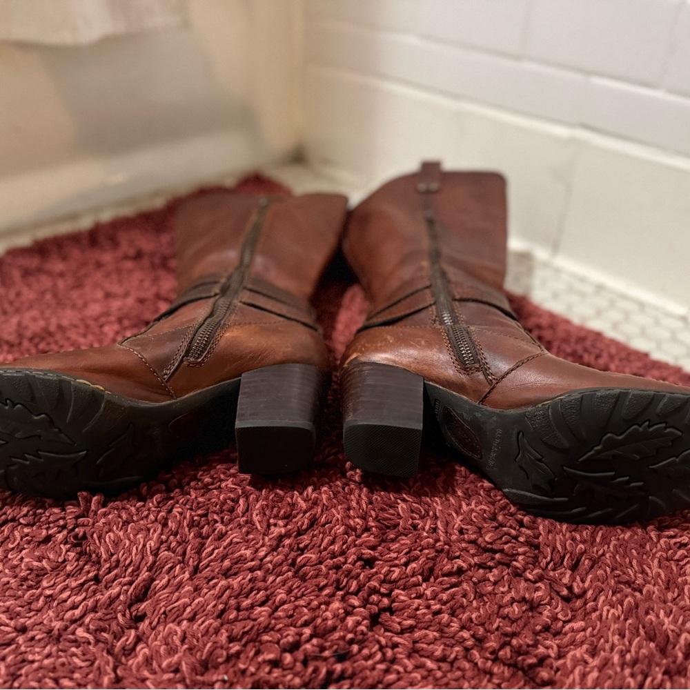 Børn Leather Knee-High Boots - Picture 4 of 7